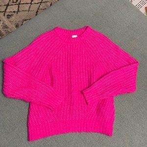 Pink knit sweater
